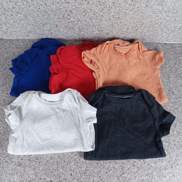 Bundle 13 Bodysuits Long And Short Sleeves Baby 6-9 Months - Picture 4 of 8